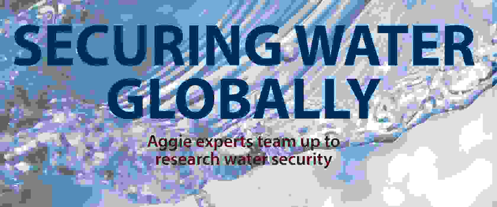 Securing water globally
