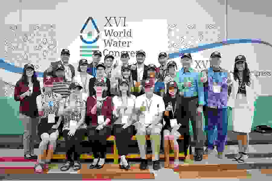 Texas A&M University faculty and students at the World Water Congress.