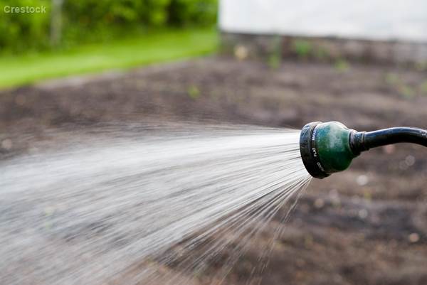 The web portal allows users to see how much water is used by their activities, such as irrigation, and they can adjust their water use accordingly. 