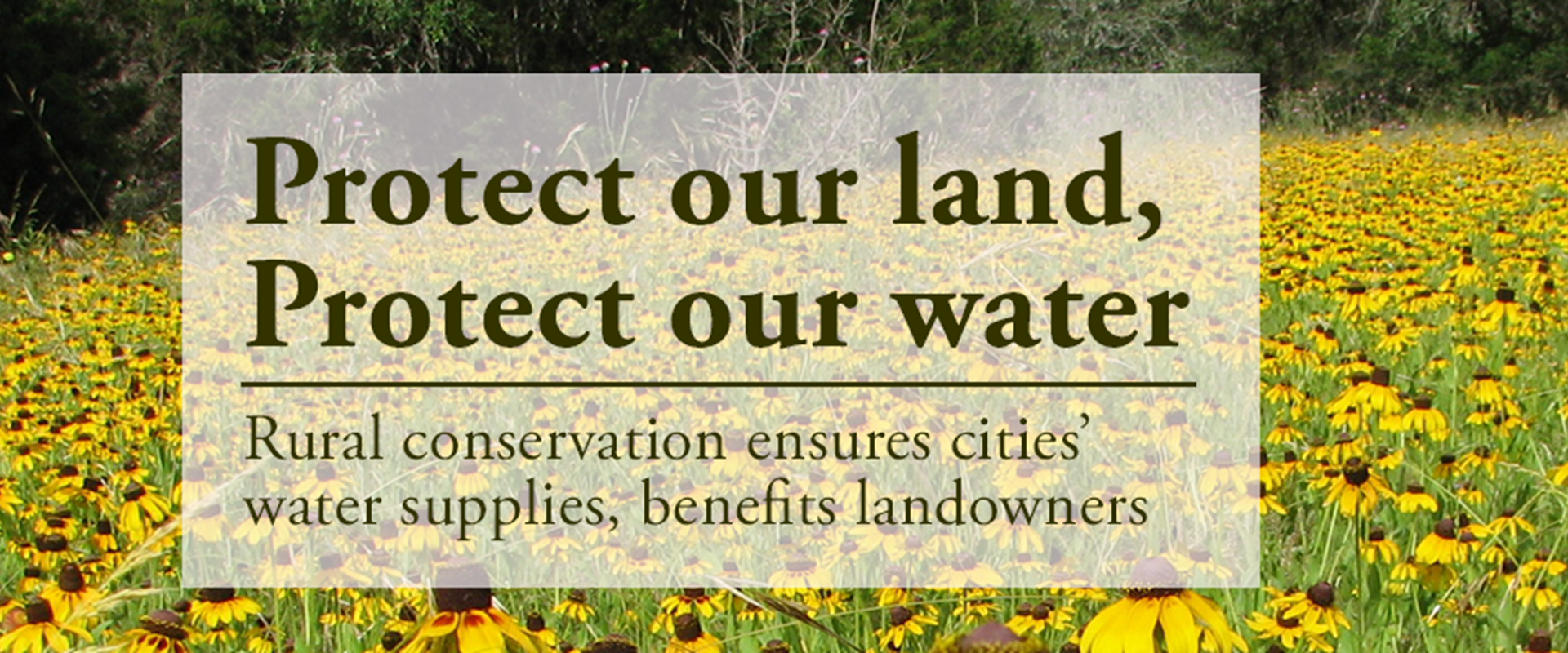 Protect our land, protect our water