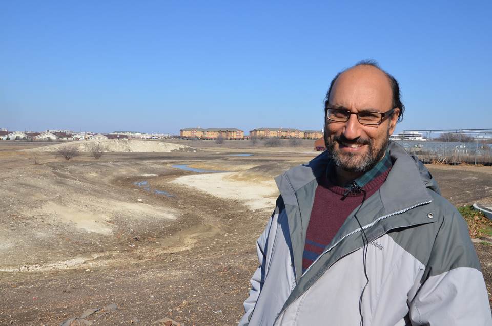 Dr. Fouad Jaber studied low impact development (LID) practices as  stormwater best management practices at the Dallas center. Photo courtesy of the Ecological Engineering Program at the Texas A&M AgriLife Research and Extension Center in Dallas.