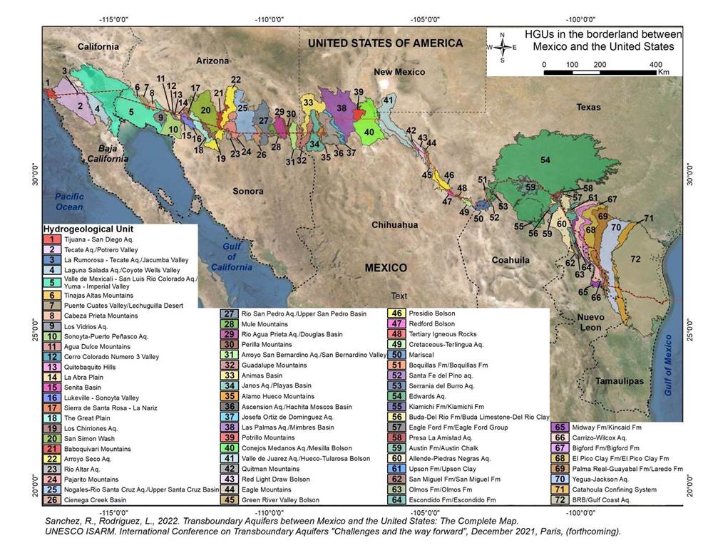 The first-ever complete map of the U.S.-Mexico transboundary aquifers.