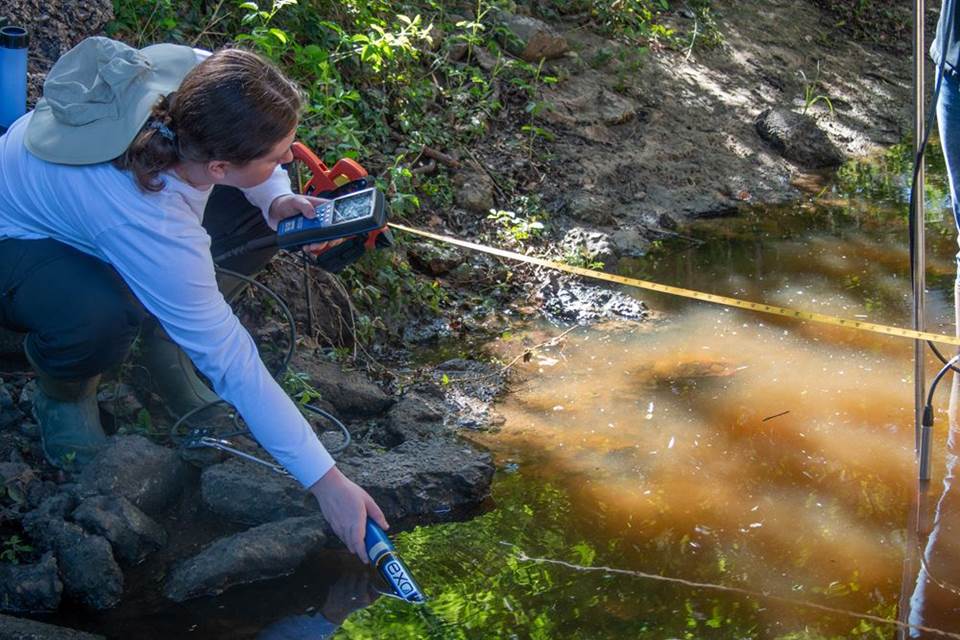 Claire Leffingwell, TWRI Intern. Photo by Cameron Castilaw, TWRI.