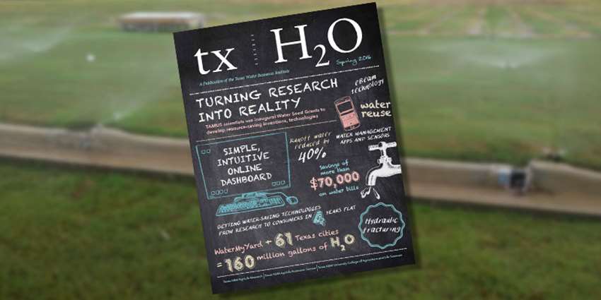 New txH2O spotlights water seed grant-funded TAMUS inventions and technologies