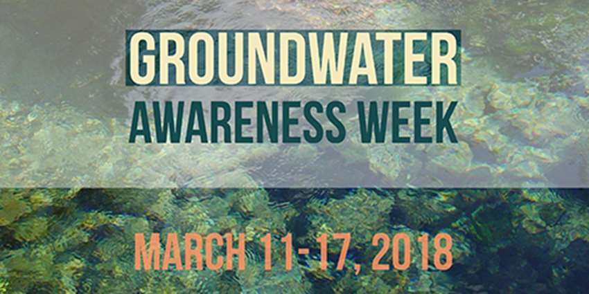 Groundwater awareness week banner