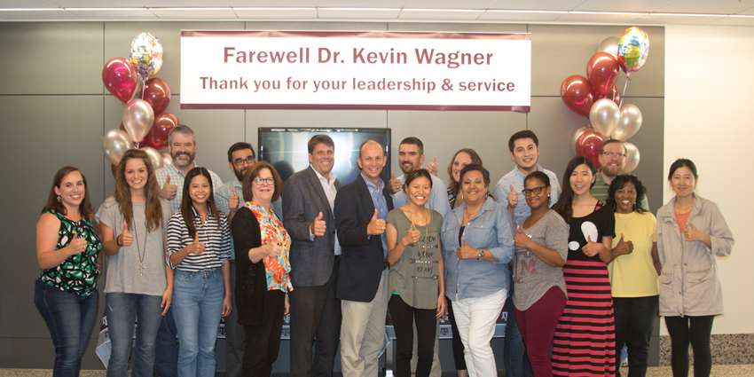 TWRI Staff at Farewell party for Dr. Kevin Wagner