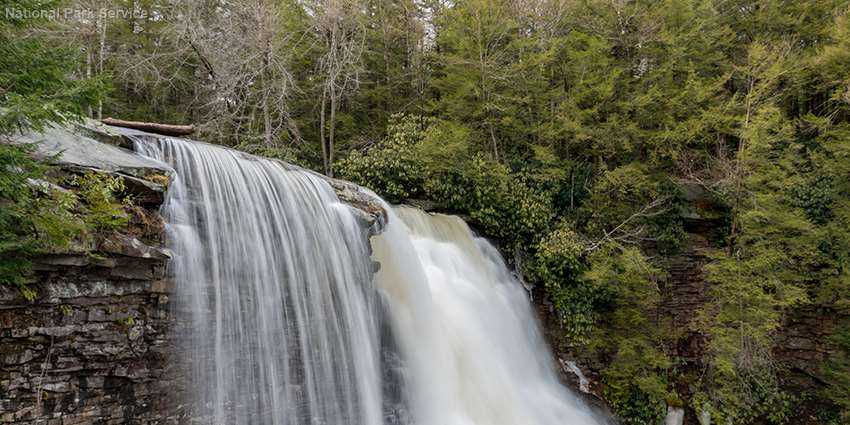 Waterfall courtesy of the National Parks Service