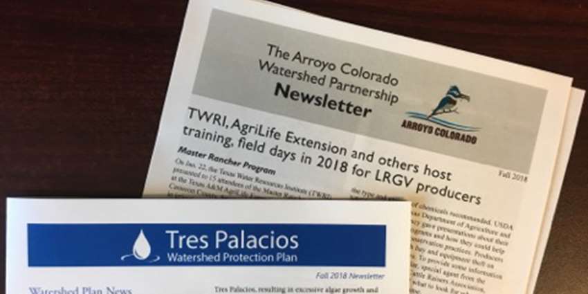 TWRI water team publishes reports, newsletters, fact sheets