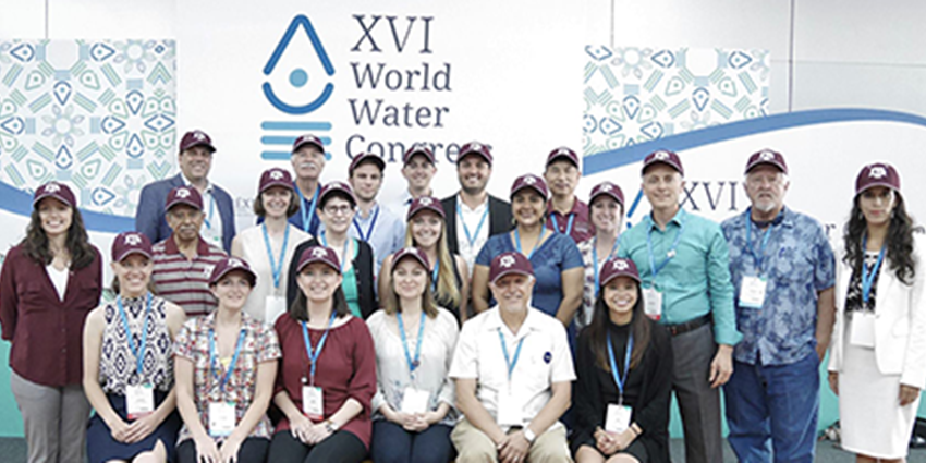 Texas A&M staff at World Water Conference 2017