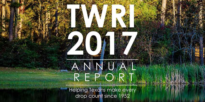 TWRI annual report banner, 2017