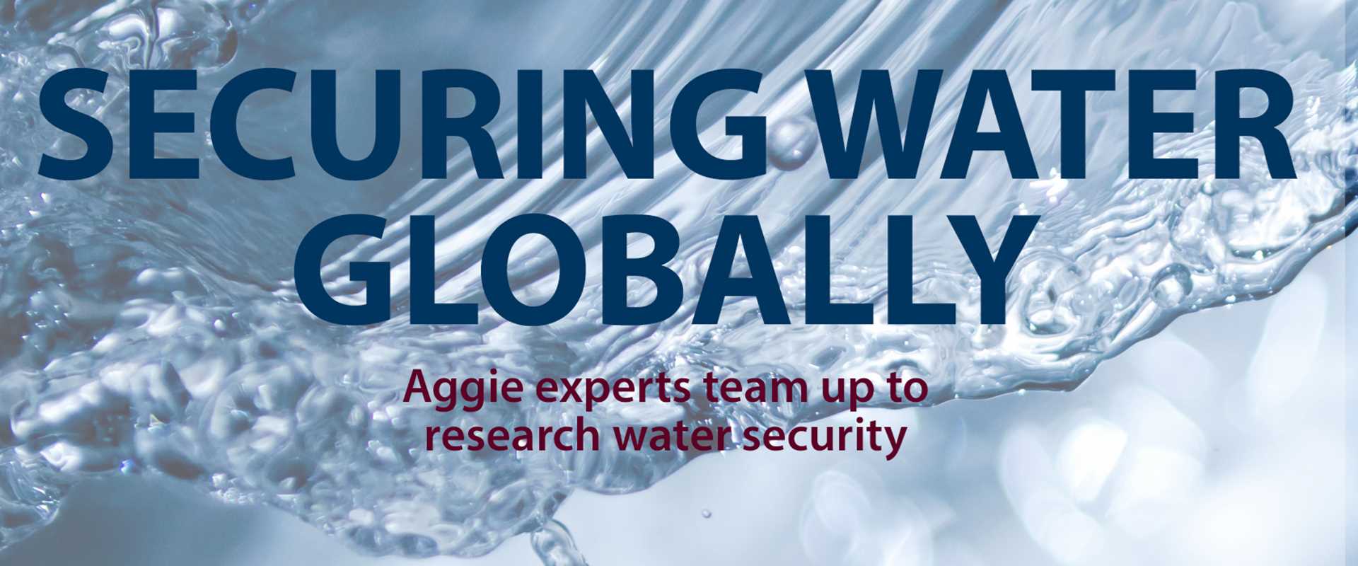 Securing Water Globally