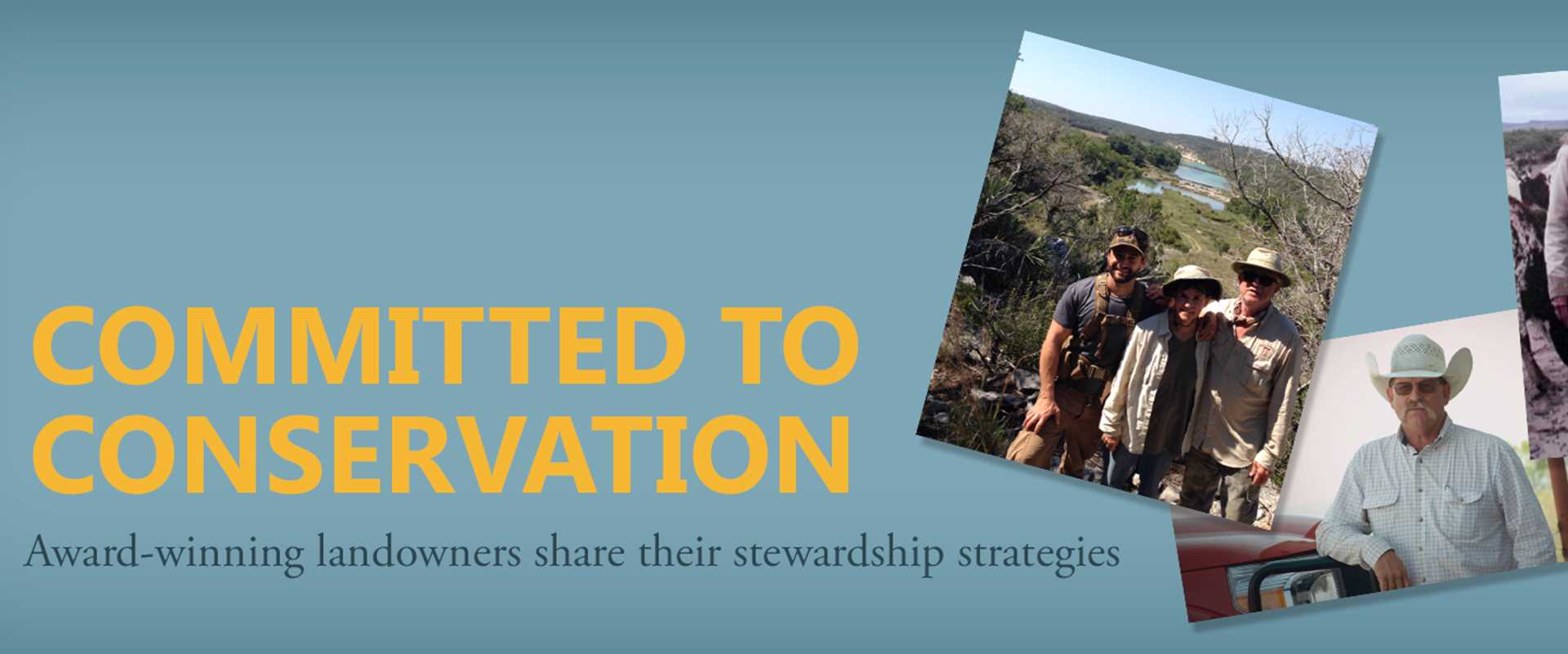 Committed to Conservation banner