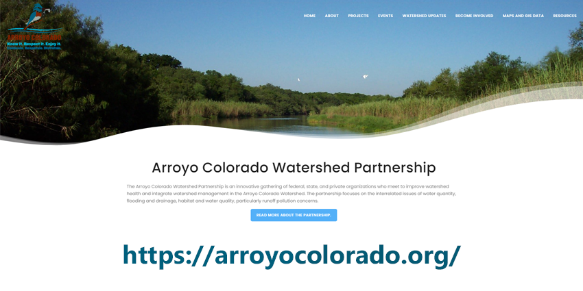 Arroyo Colorado Watershed Partnership launches re-design of website