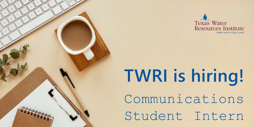 Communications student intern position available at TWRI