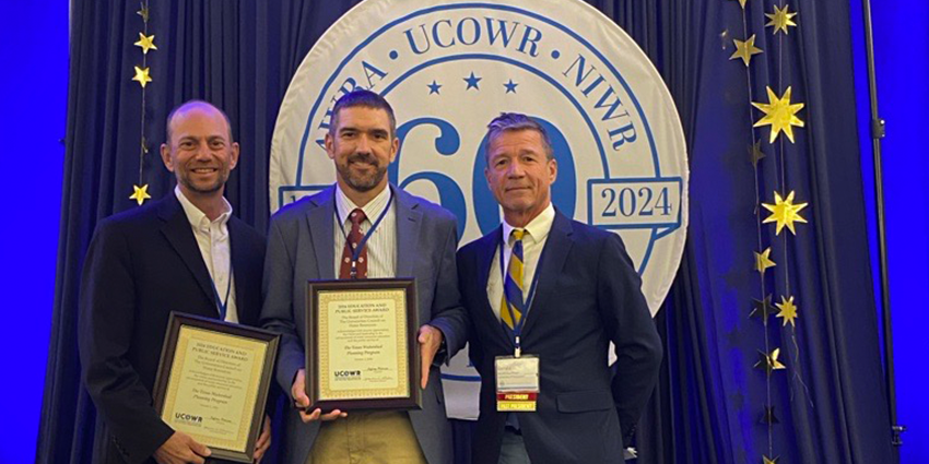 Texas Watershed Planning Program honored with UCOWR Education and Public Service Award
