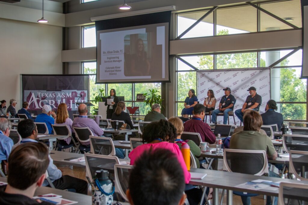 Texas A&M AgriLife Water Symposium, panel speaking