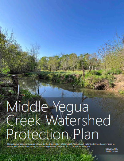 TR-563 Middle Yegua Creek Watershed Protection Plan cover, February 2025